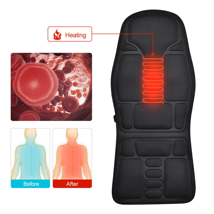 Massager Chair Pad Electric Heating Vibrating