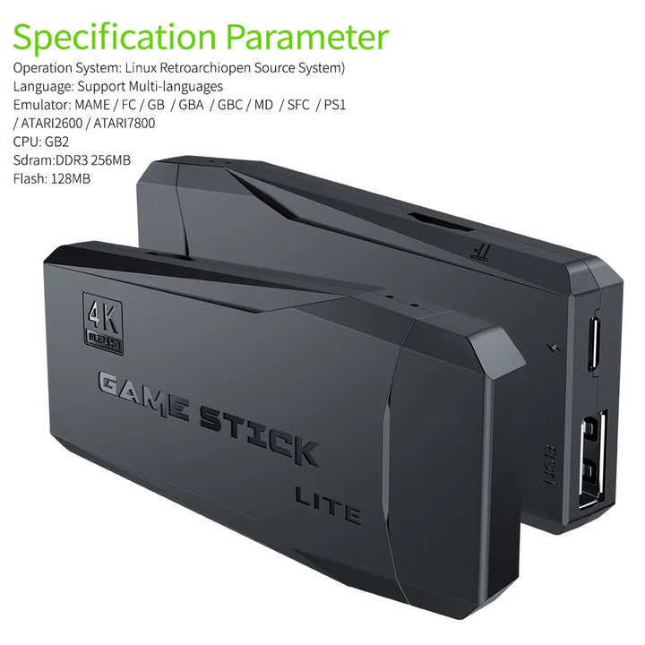 Video Game Stick Lite 4K HD
